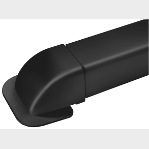 Altech T80-S v�gflange 80x60 mm Sort RAL 9005