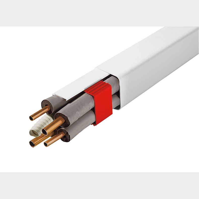 Altech T80-H r�rkanal 2 m 80x60 mm Hvid RAL 9010