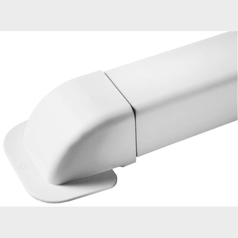 Altech T80-H v�gflange 80x60 mm Hvid RAL 9010
