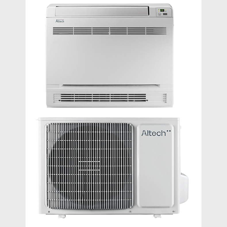 Altech Pavo 12K luft/luft varmepumpe, S�t, A++, R32, Wi-Fi, 1,1-4,4 kW gulvmodel