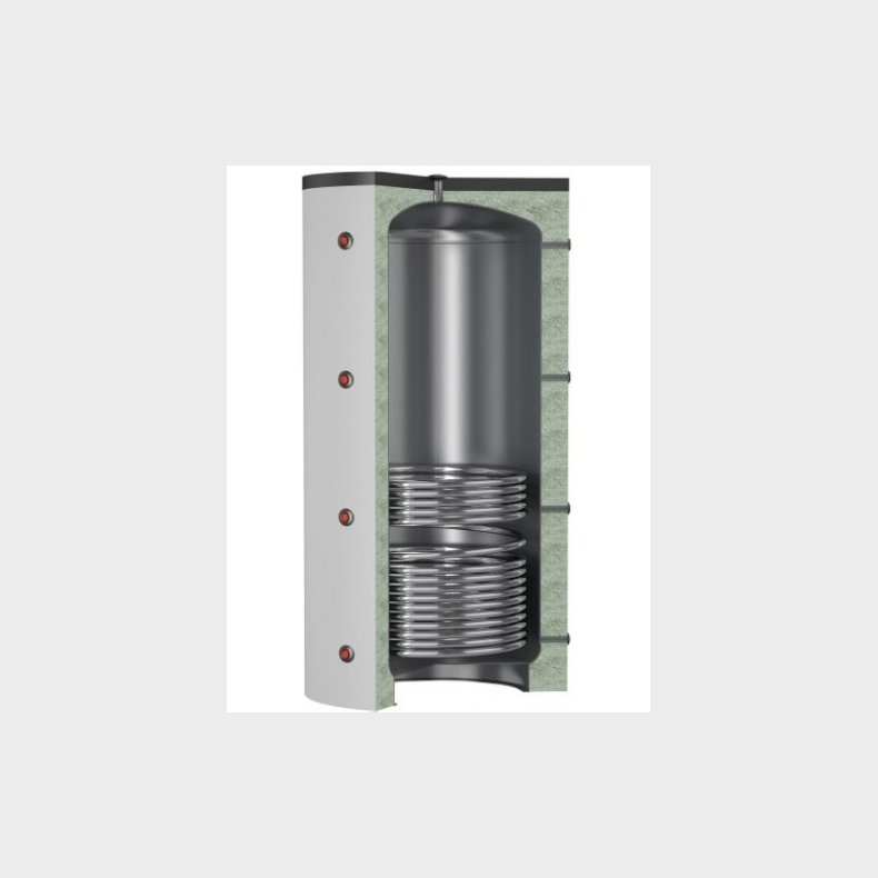 Accumuleringstank 800Liter m 1 varmespiral